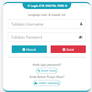 Register PGRI Tambora - Persatuan Guru Republik Indonesia Cabang Tambora
